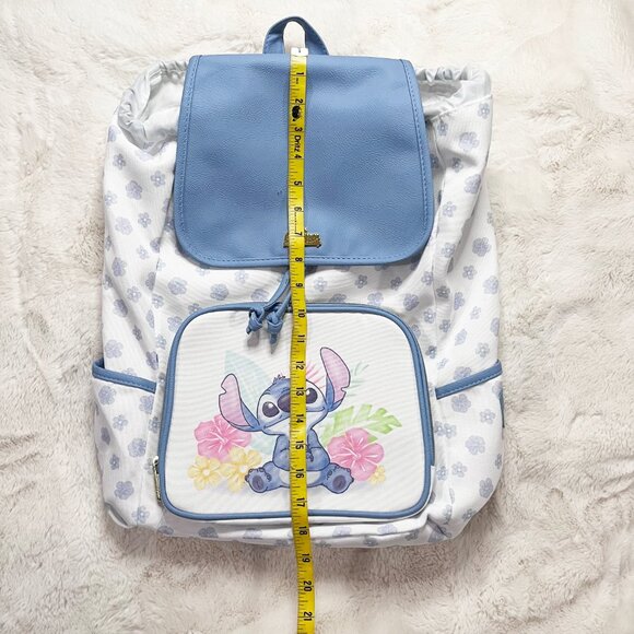 Loungefly Disney Lilo And Stitch Hibiscus Ohana Slouch Drawstring Backpack NWT - Picture 13 of 14